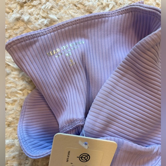 Year of Ours Lavender BRIGETTE HALTER and RIBBED VERONICA LEGGING Set NEW wTags - Picture 11 of 13